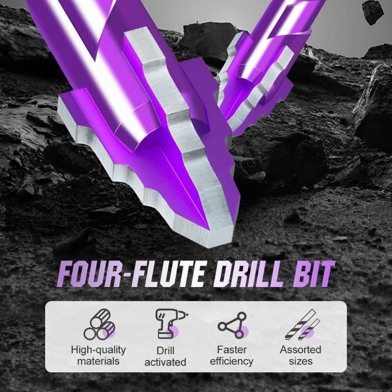 BowLift | Woyuosn VioletShield Quad-Edge Drill Set