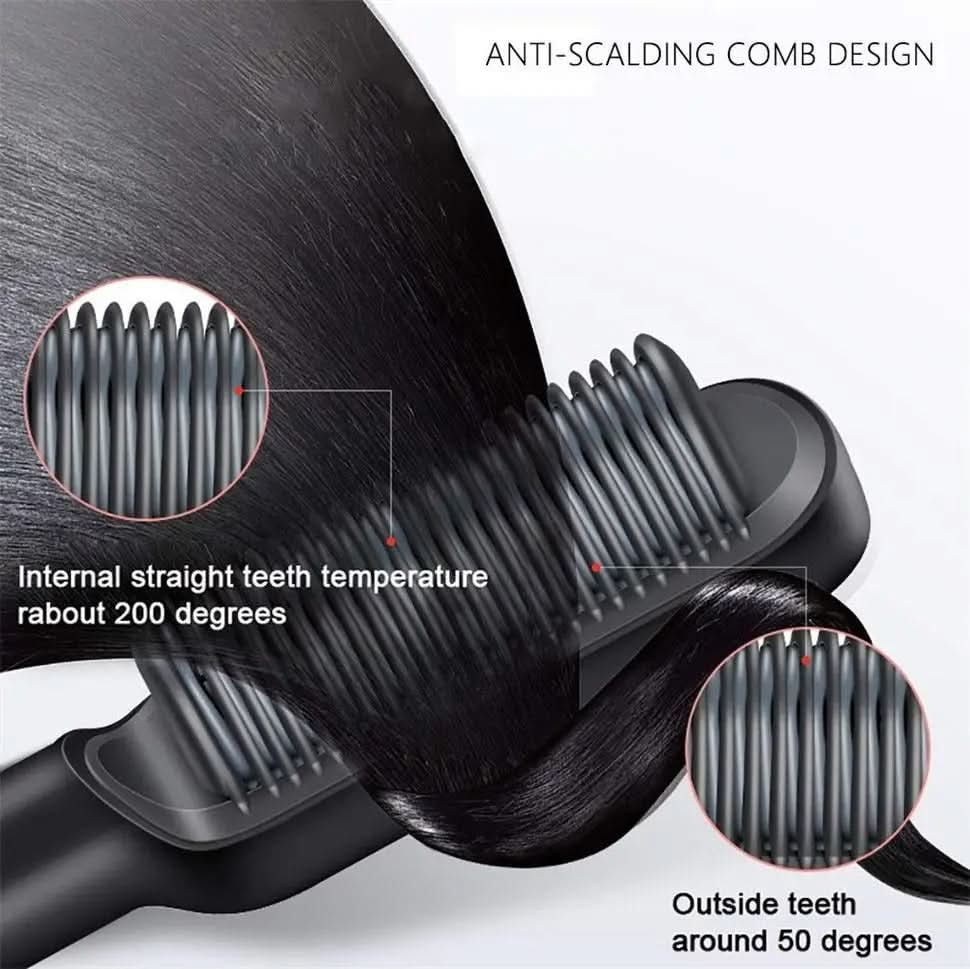 BowLift | hair straightener with ceramic brush for fast & healthy styling