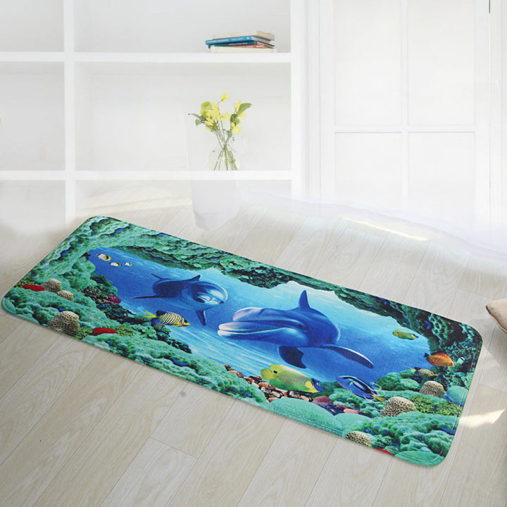 Marine Life Bath Mat Bowlift