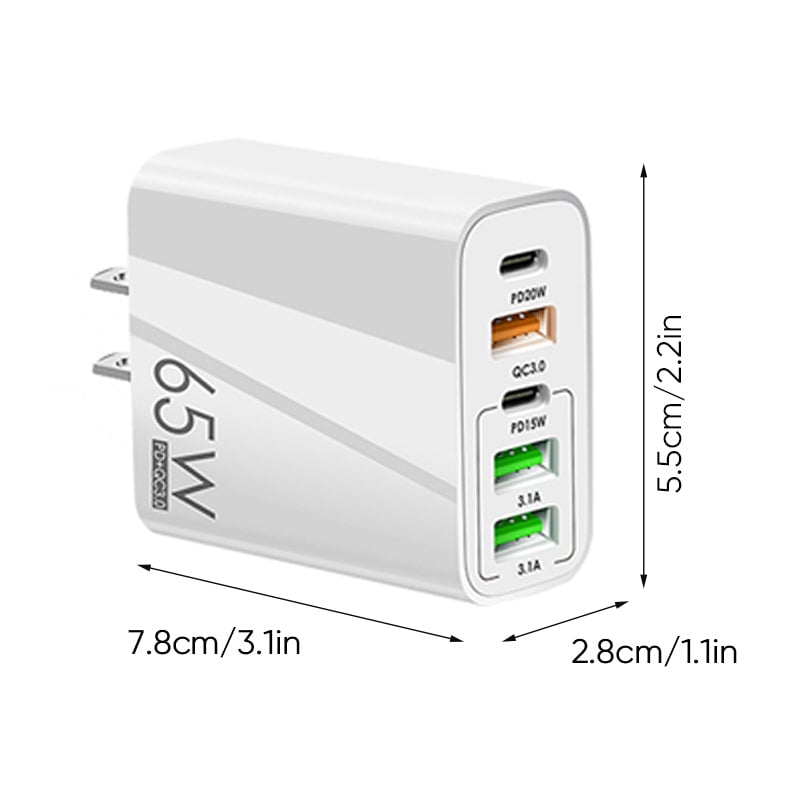 BowLift | Multi Port Adaptor 65W Fast Charger - US Standard