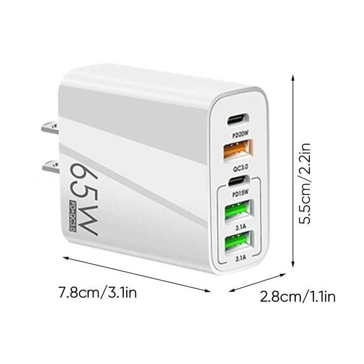 BowLift | Multi Port Adaptor 65W Fast Charger - US Standard