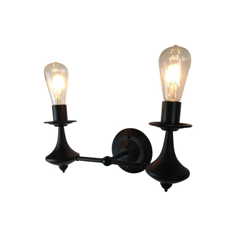 BowLift | Metal Exposed Bulb Wall Lighting Industrial 1/2 Light Dining Room Wall Lamp Fixture