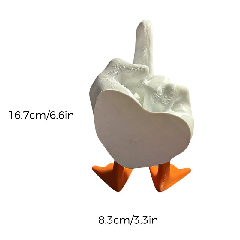BowLift | Duck ornament in the shape of the middle finger