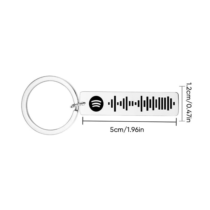 BowLift | Music Code Plaque Keychain