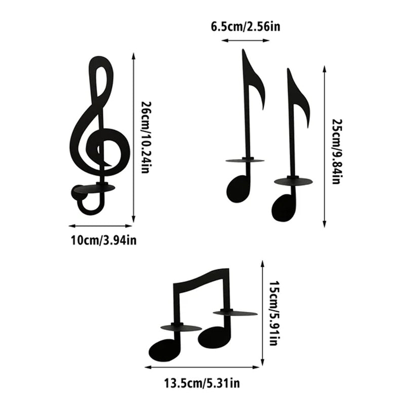 BowLift | Candle holder with music notes