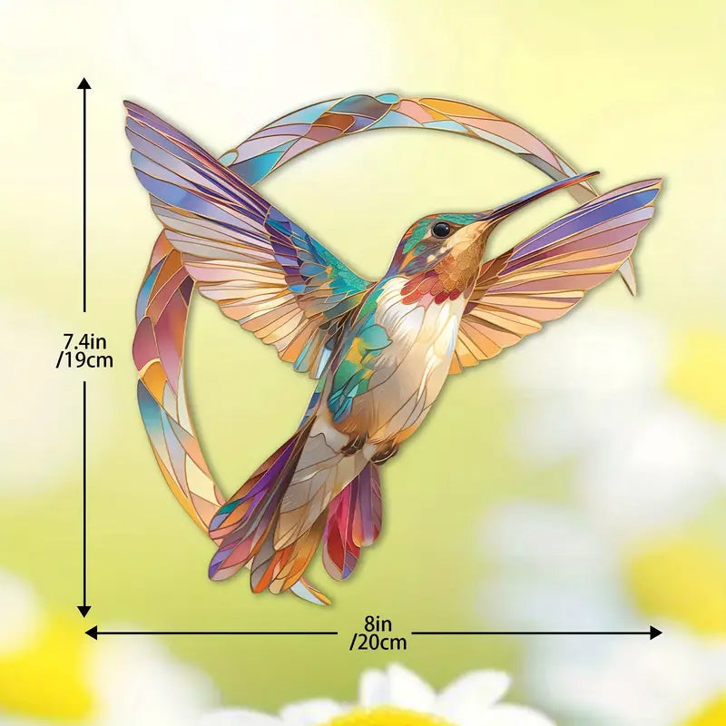 BowLift | Luminara HummiGlow Kolibri Sun Catcher | Memory & Joy of Life | Handcrafted Window Decoration made of Acrylic