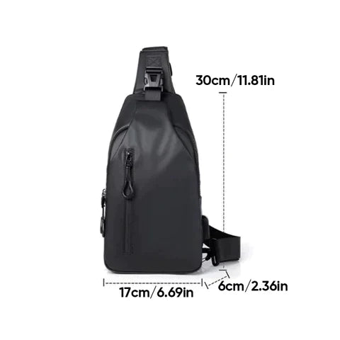BowLift | UrbanShield Waterproof Crossbody Bag with Anti-Theft Design