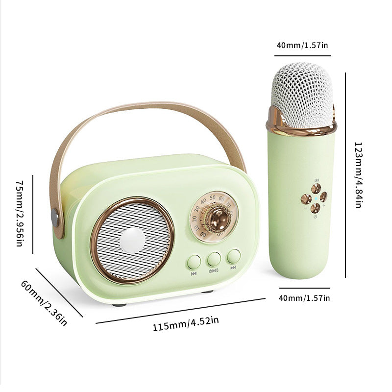 BowLift | Mini Karaoke Machine & Bluetooth Speaker With Wireless Microphone