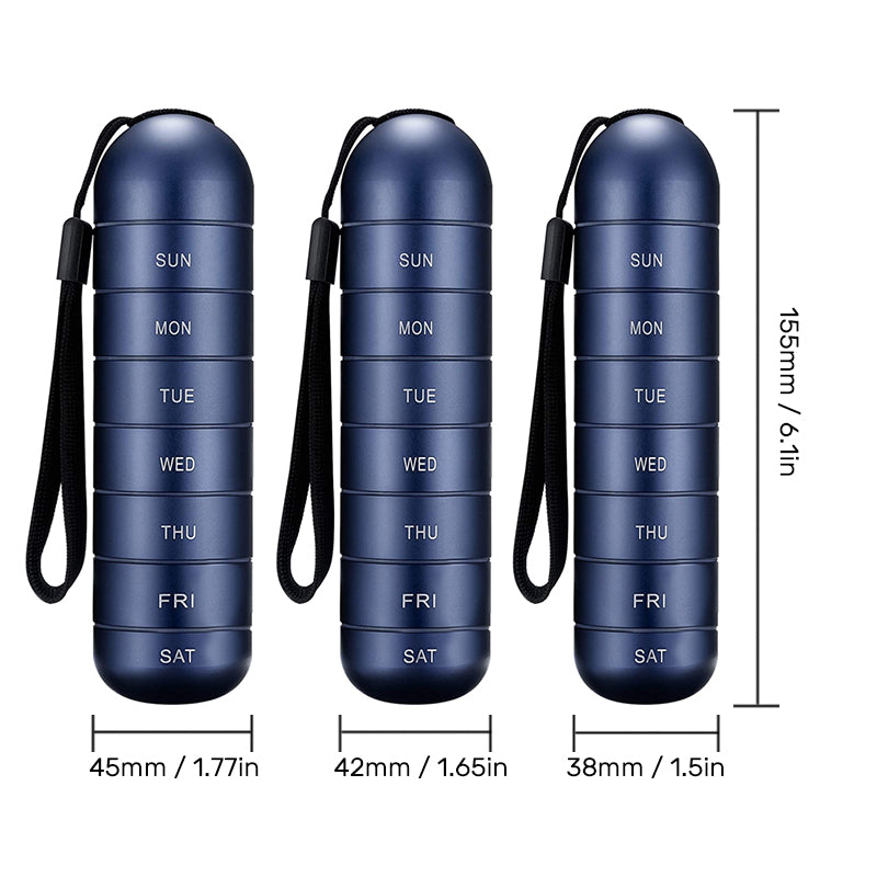 BowLift | 7-Day Portable Pillbox for Travel