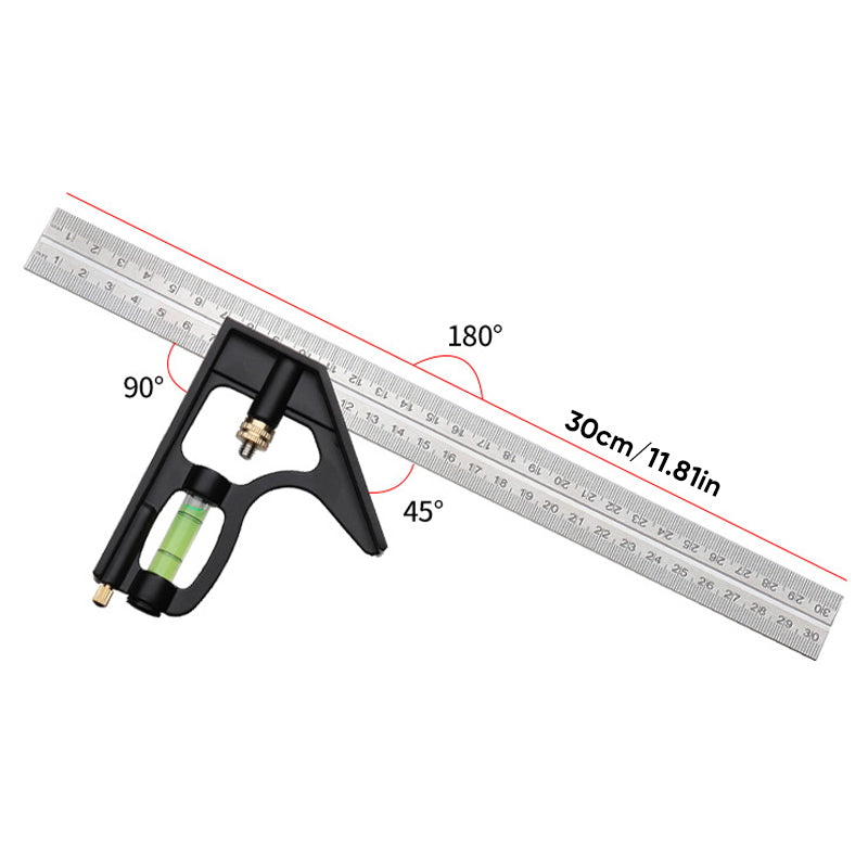 Multifunctional 90-degree and 45-degree angle ruler | Bowlift