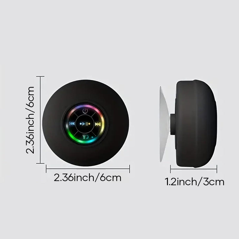 Mini Bluetooth Shower Speaker With LED Light | Bowlift