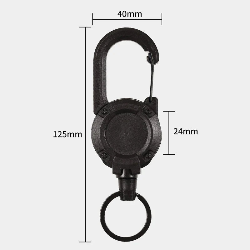BowLift | Automatic retractable wire rope outdoor keychain