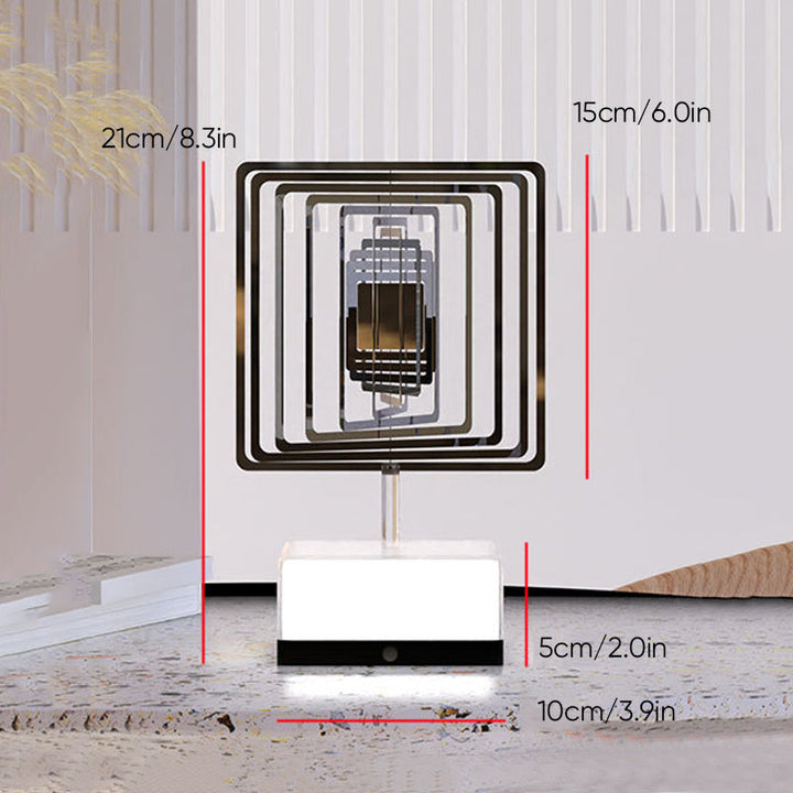 Rotating ambient light made of metal | Bowlift