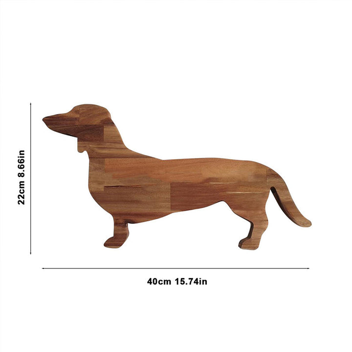 BowLift | Wooden Dachshund Dog Serving Tray