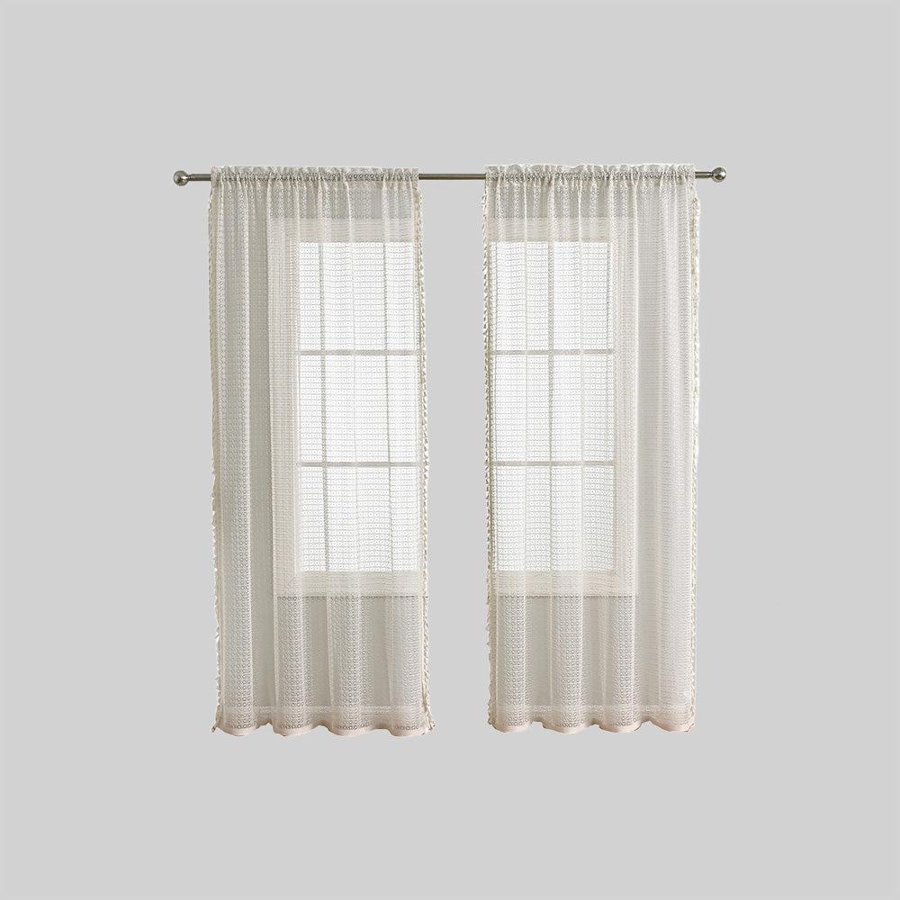 BowLift | LuxeDrape – Soft Beige Voile for Sophisticated Spaces