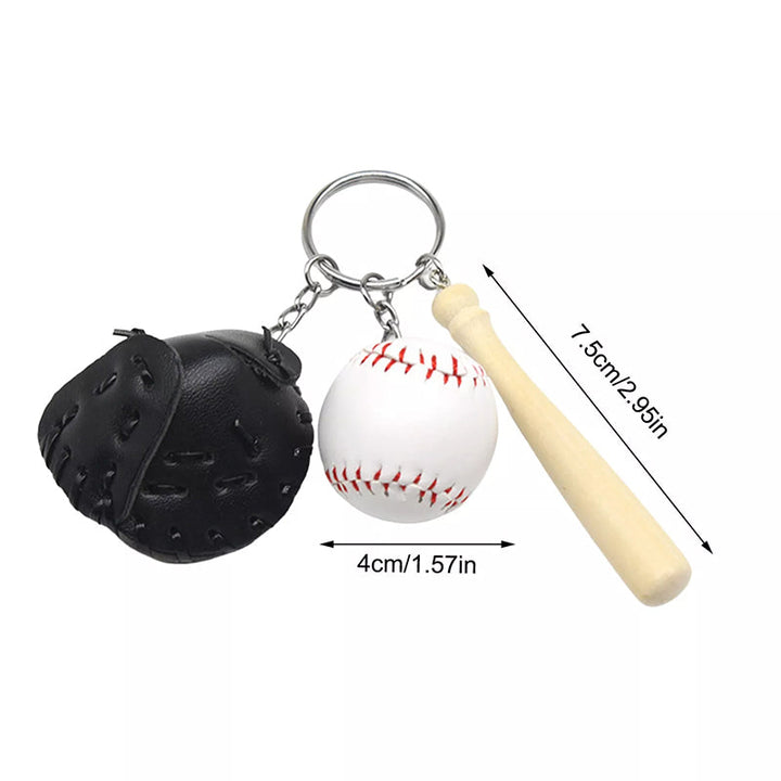 BowLift | Mini Baseball Glove Set Charm Keychain