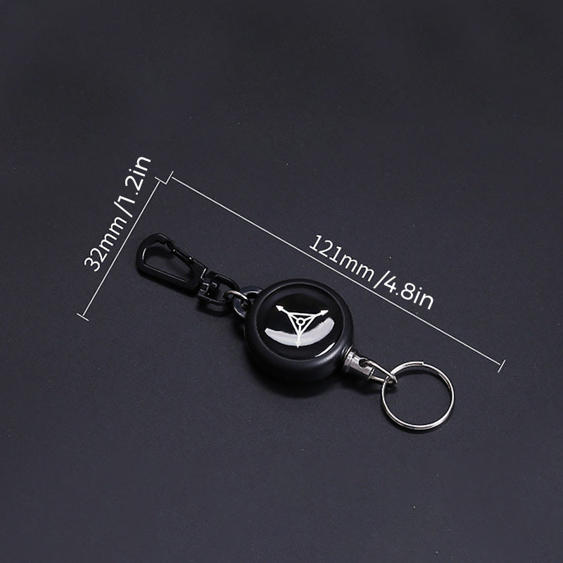 Keychain with retractable wire rope (3 pieces) | Bowlift
