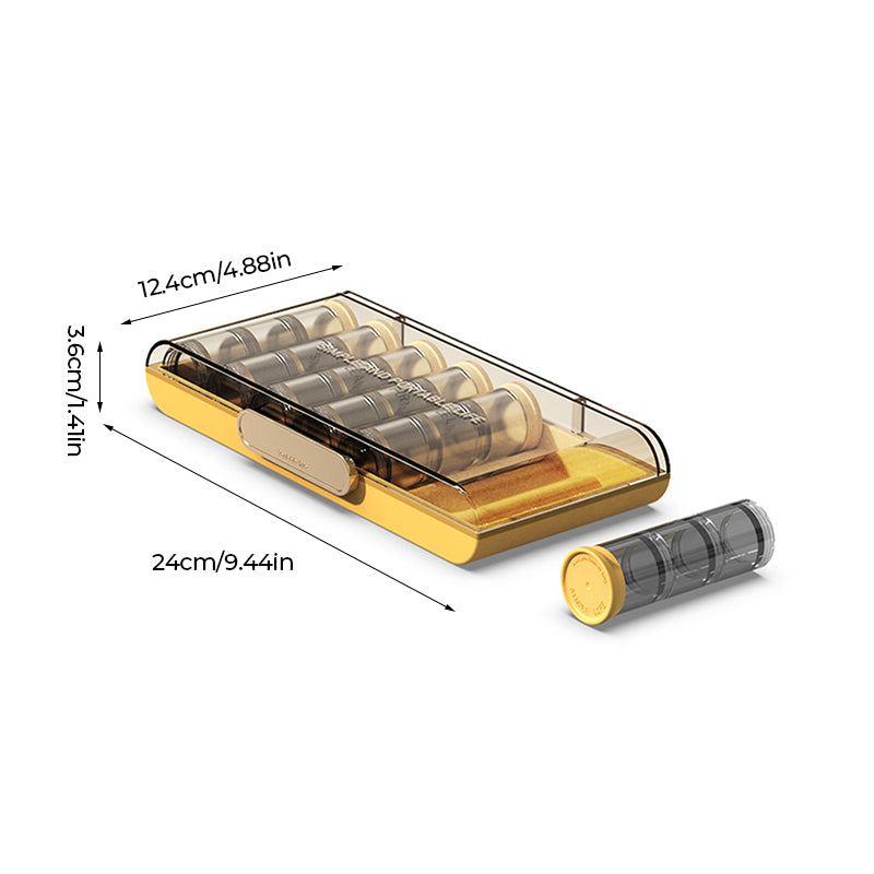BowLift | Portable high-capacity weekly pill box