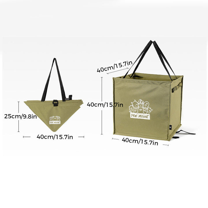 Foldable multifunctional trash can for outdoor use | Bowlift