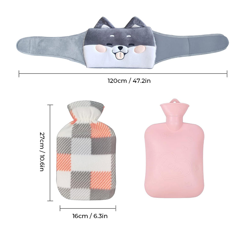 BowLift | Plush Refillable Hot Water Bottle Belt