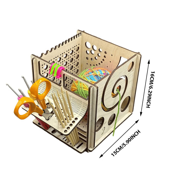BowLift | All-in-one Wood Yarn Bowl - Multifunctional Knitting Tool