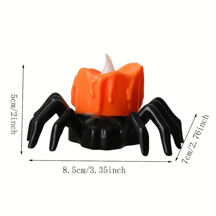 BowLift | ️Halloween Spider Tealights Spooky Electric Flickering Artificial Candles