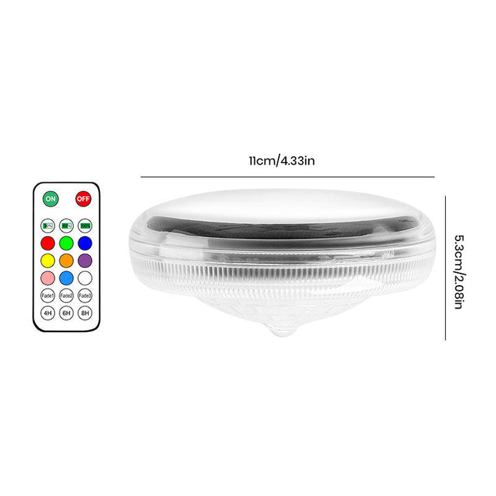 BowLift | 2 PCS - Timer Function Solar-Powered Pool Light with 3 Brightness Levels & 9 Colors