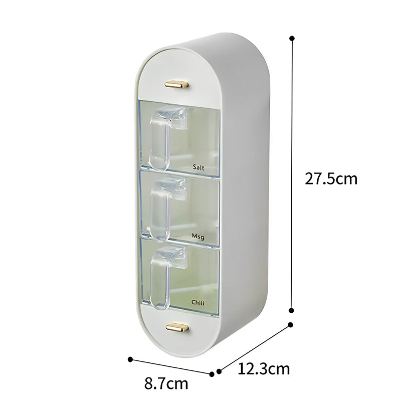 Space-saving spice jar for wall mounting | Bowlift