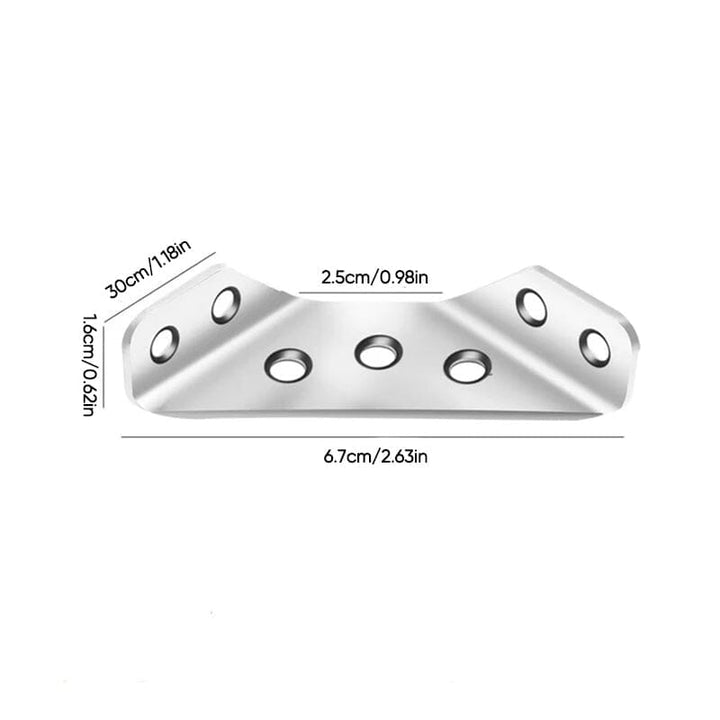 BowLift | Universal Stainless Steel Furniture Corner Connectors (10 pieces)