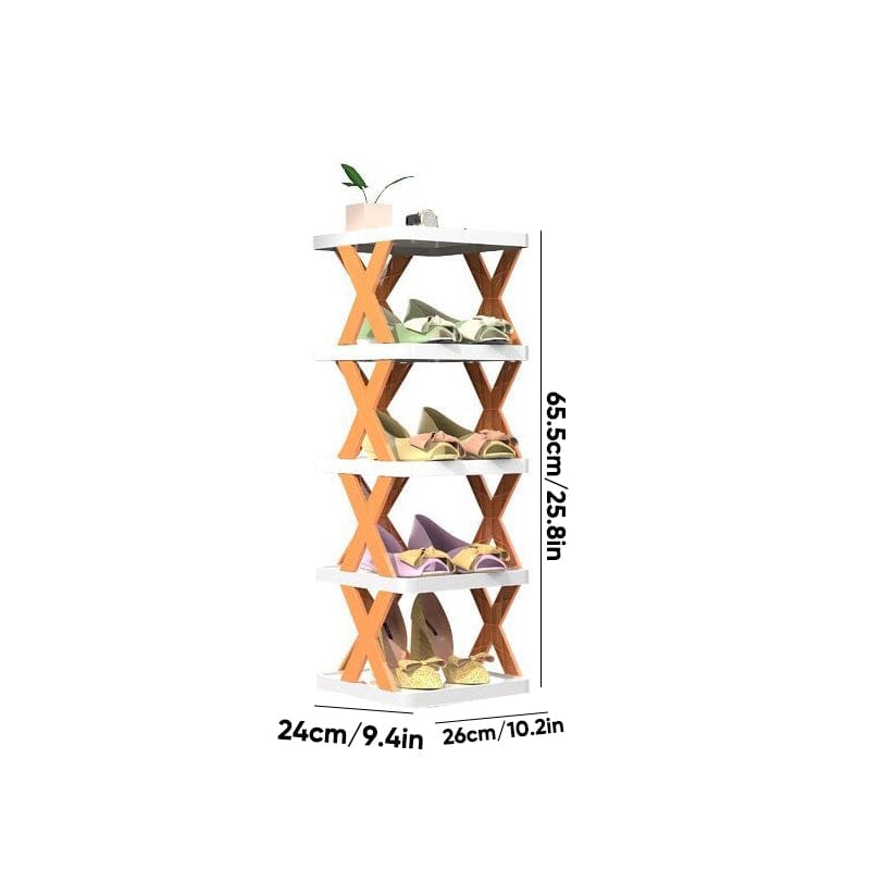 BowLift | Foldable Multi-Layer Shoe Rack, Shoe Storage Organizer