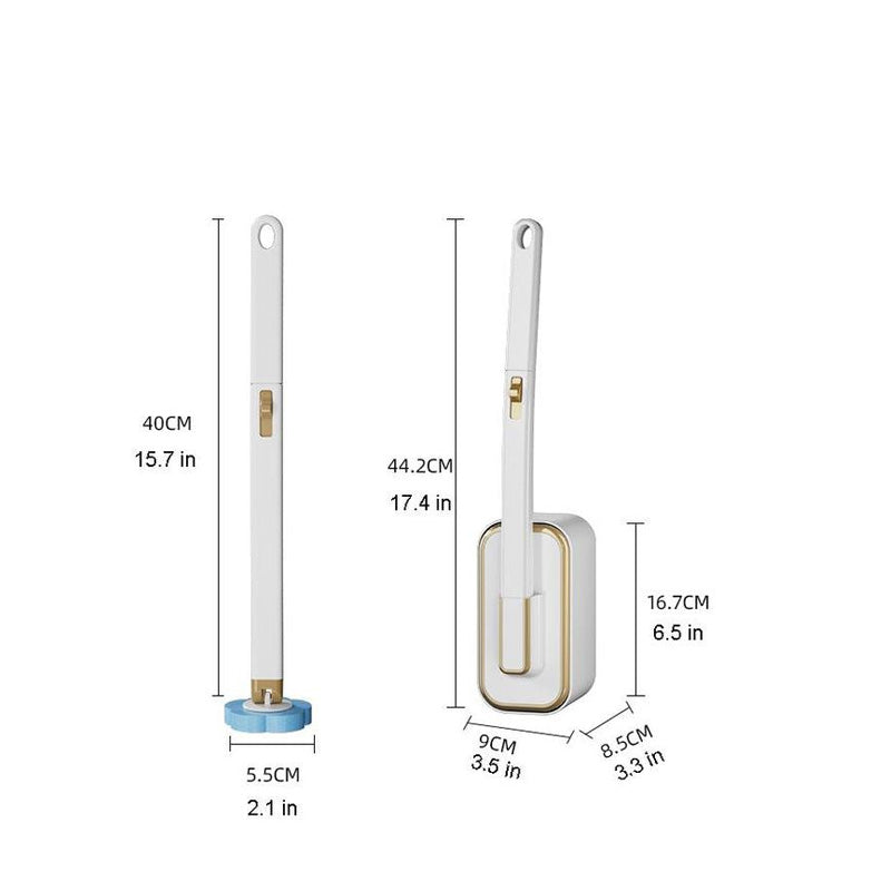 BowLift | Wall-Mounted Toilet Brush Set