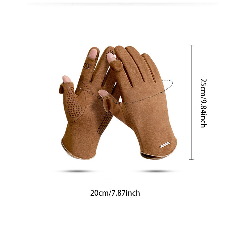 BowLift | Cold-resistant suede gloves