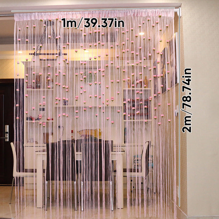 BowLift | Rose Thread Door Curtain