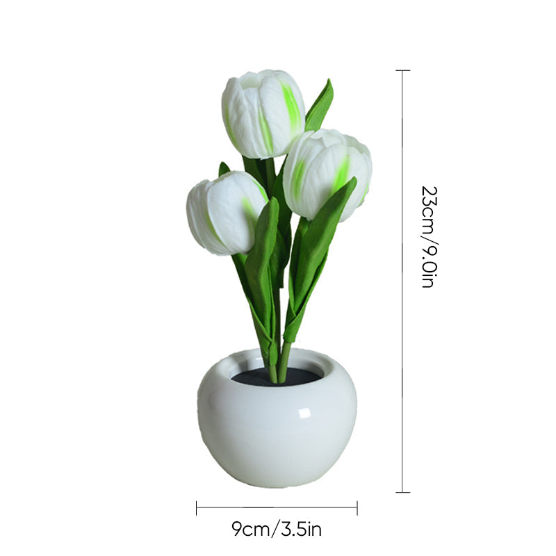 BowLift | LED Tulip Nightstand Lamp Flower Table Lamp