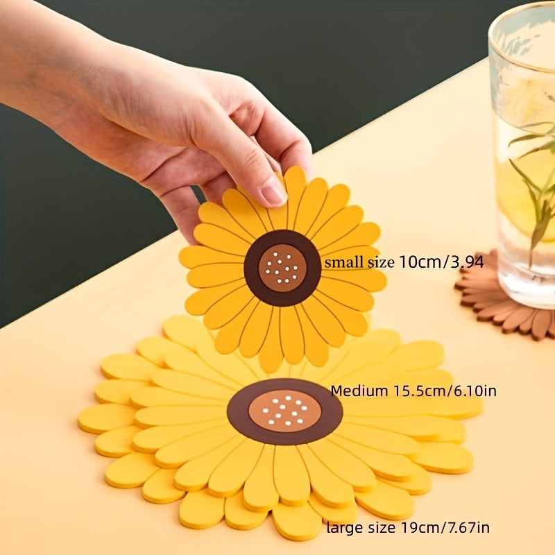 BowLift | PVC Heat Resistant Sunflower Table Mat