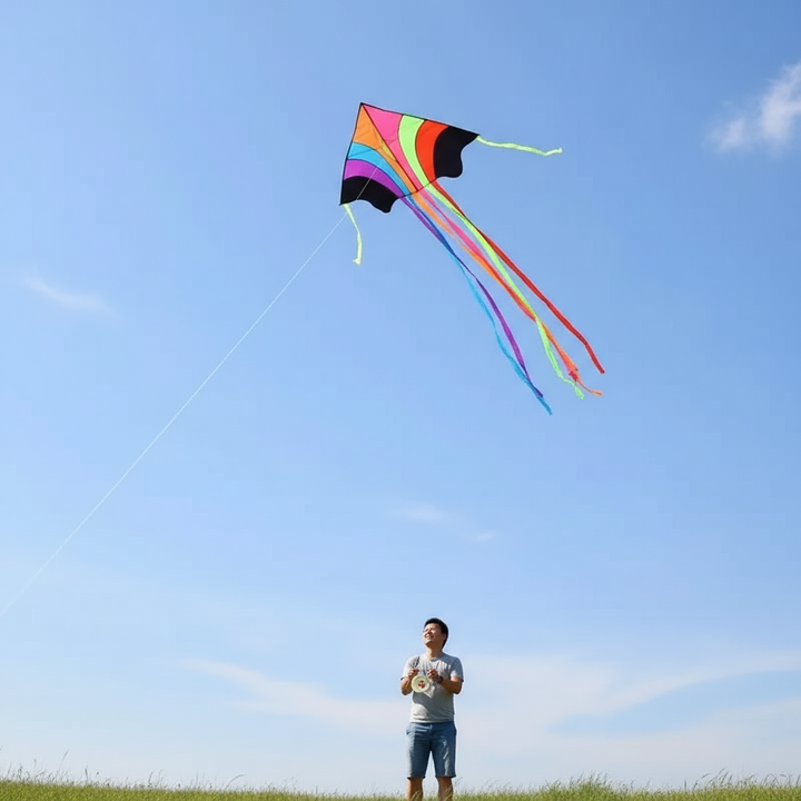 BowLift | Colorful Long Tail Outdoor Rainbow Kite