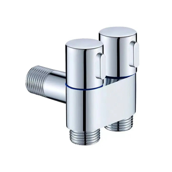 BowLift | Double control valve made of brass – Water supply with matte black finish