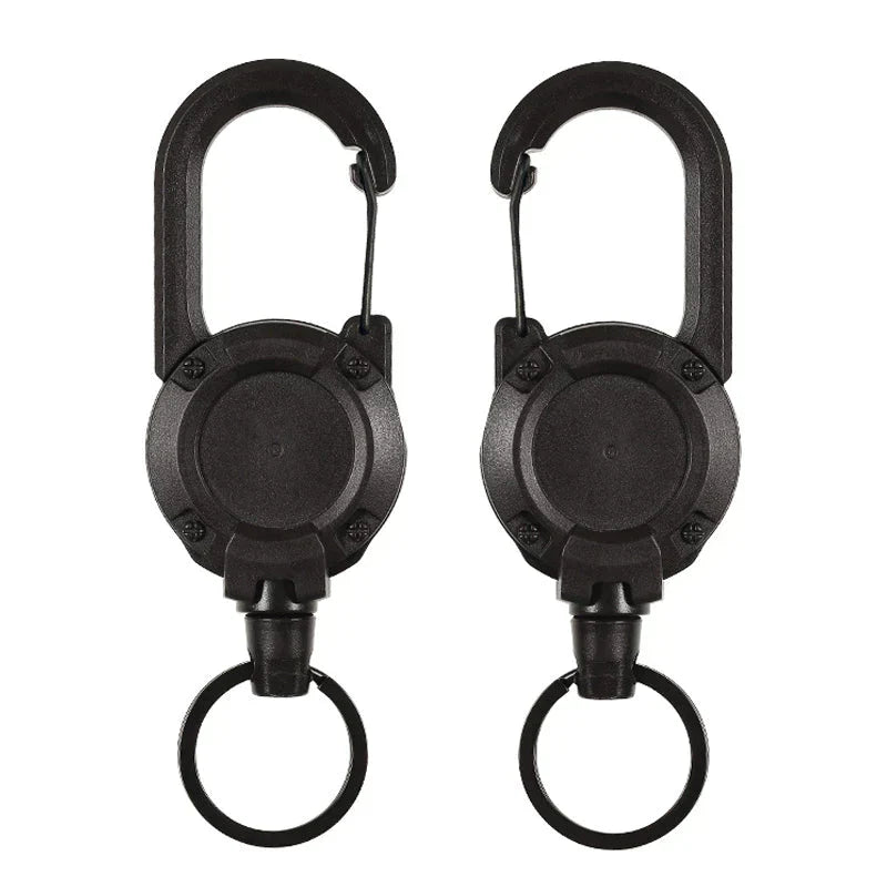 Automatic retractable key holder made of wire rope for outdoor use | Bowlift
