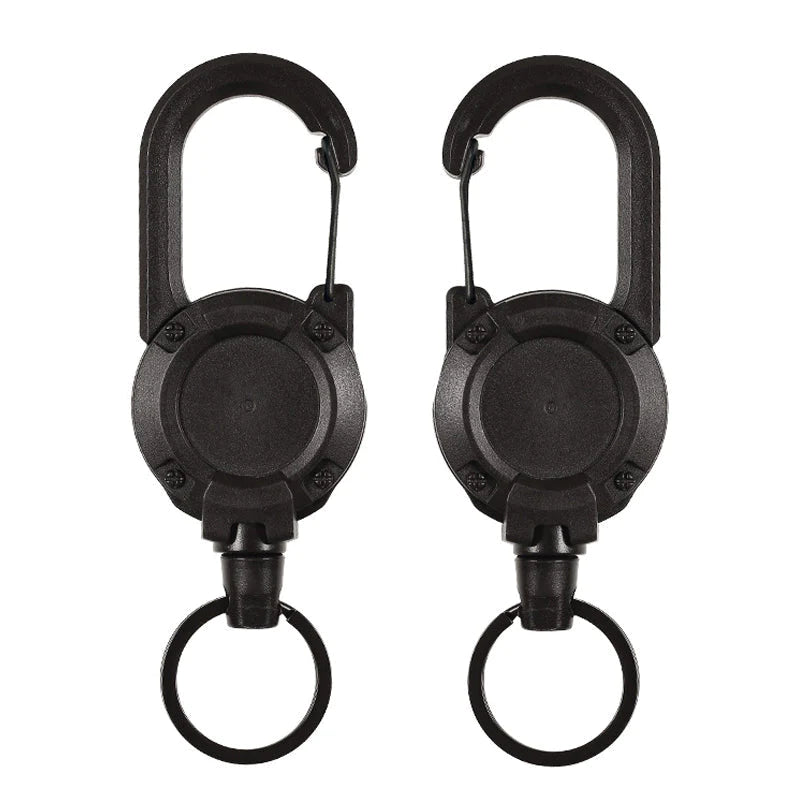BowLift | Outdoor automatic retractable wire Luya tactical keyring with theft protection