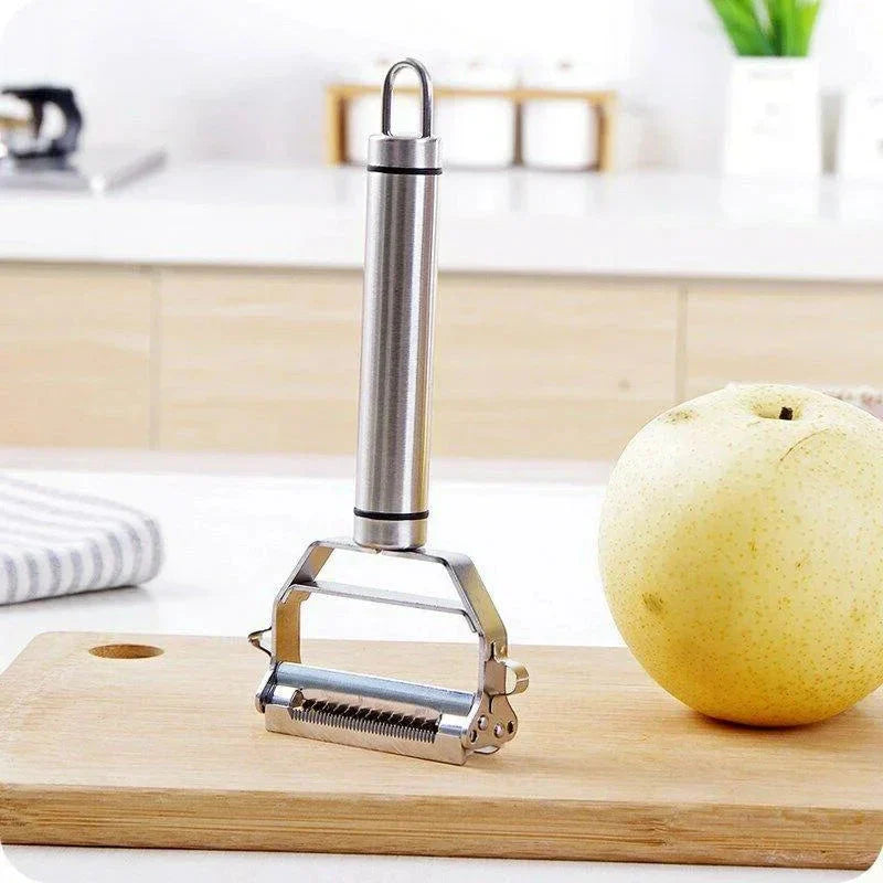 DuoSchaaf | Double Vegetable Peeler made of Stainless Steel with Julienne Function | Bowlift