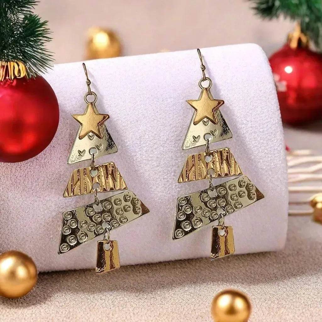 BowLift | Christmas Tree Necklace And Earrings Fashion Pendant Necklace Suit