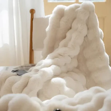 BowLift | Winter Warm Rabbit Faux Fur Throw Blanket