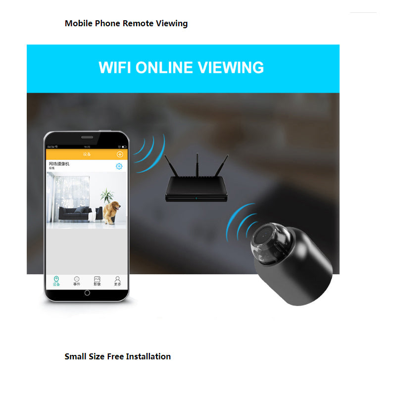 BowLift | Mini Wireless Spy Camera - Hidden CCTV, WiFi, Outdoor Security, Motion Detection