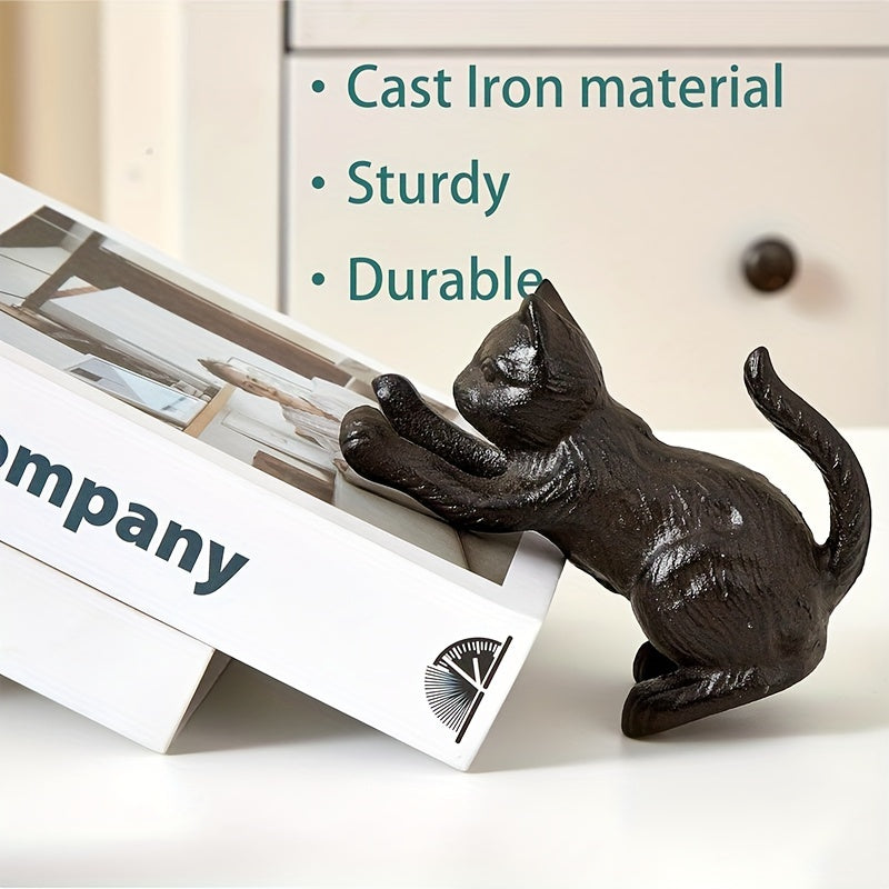 IronVintage – Timeless Cast Iron Bookends with Classic Look Bowlift