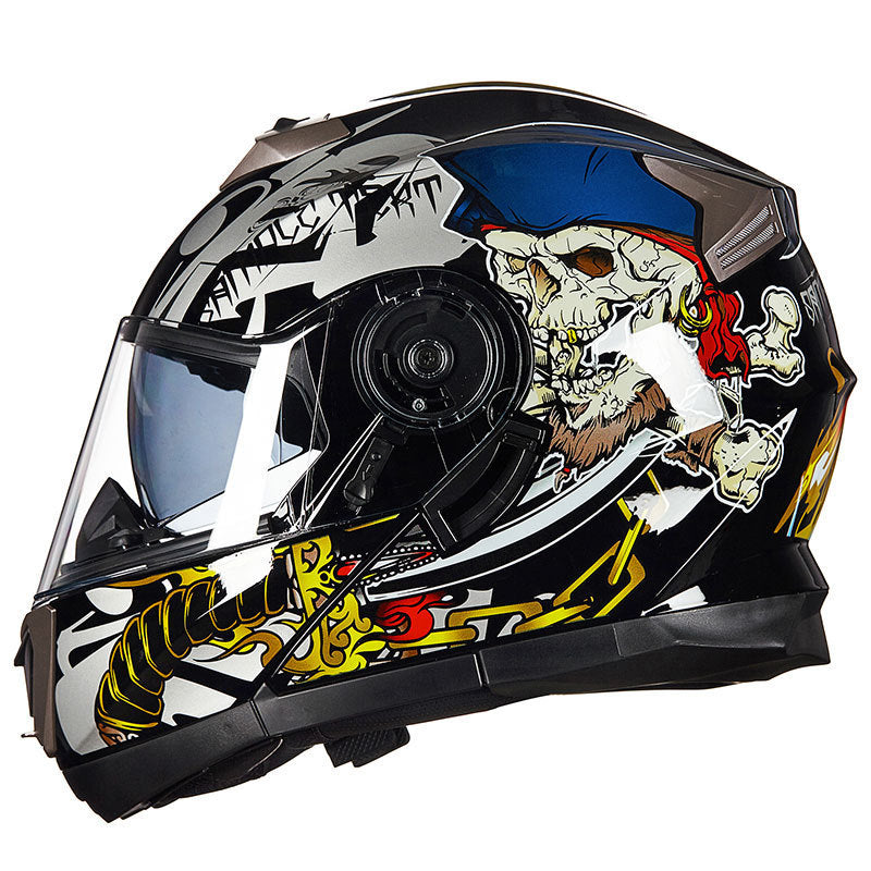 Aerodynamic Full-Face Motorcycle Helmet Bowlift