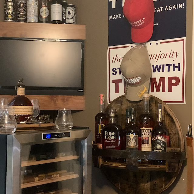 BowLift | Bourbon whiskey barrel shelf