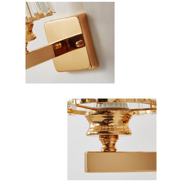 BowLift | Crystal Glass Wall Light With Modern Arm Design