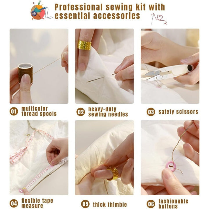 Magnetic Two-Layer Sewing Kit Bowlift