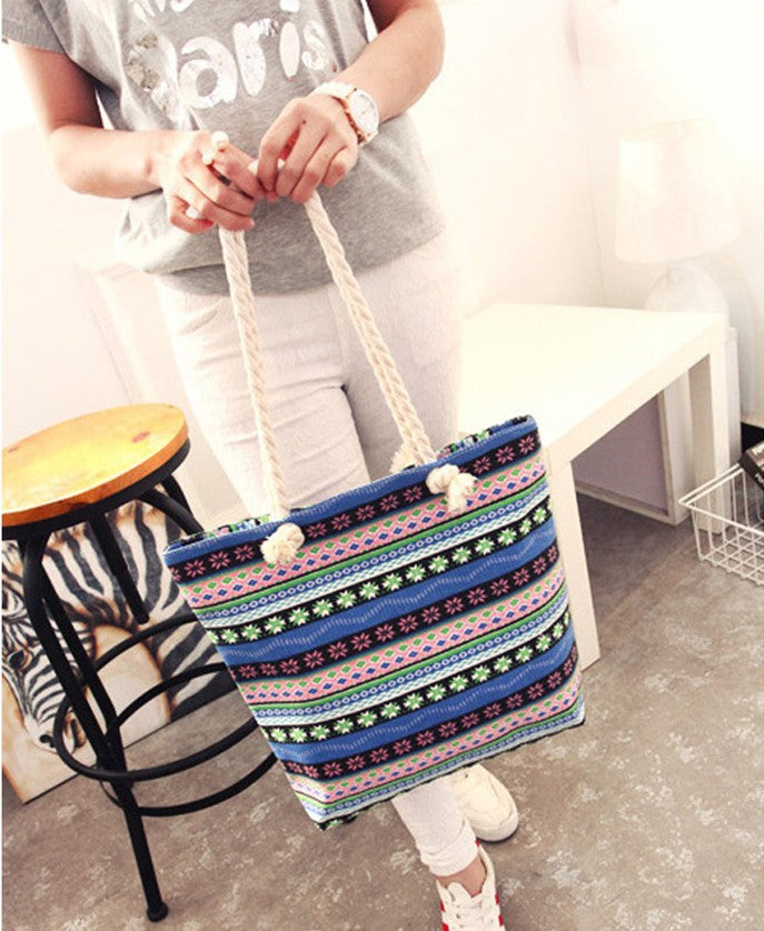Large Beach Bag Made of Durable Cotton Material Bowlift