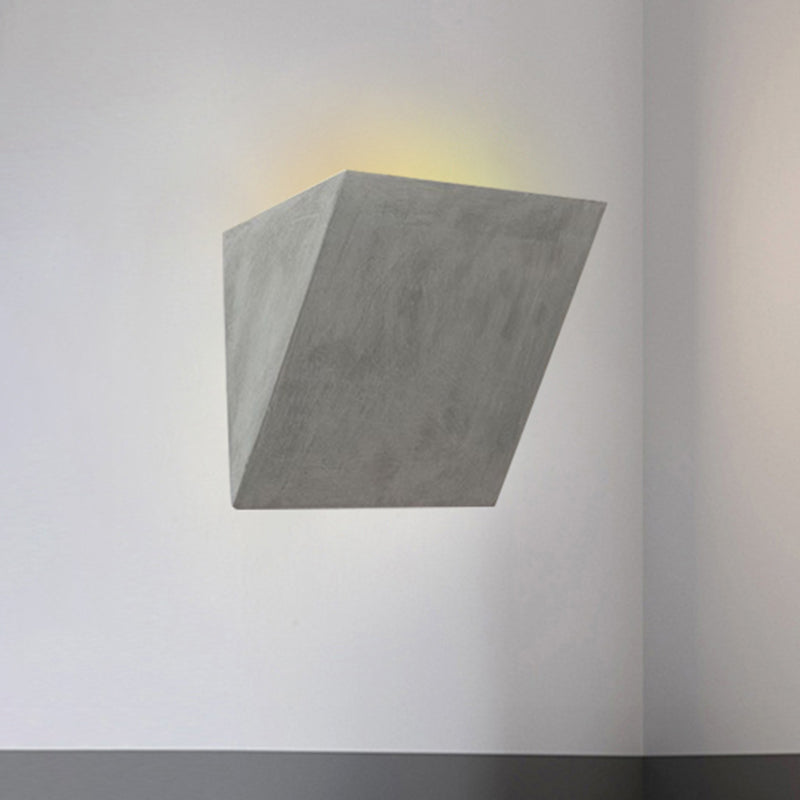 BowLift | Cement Bowl/Cylinder Shade Wall Lighting Modern Style 1 Light Bathroom Wall Light Fixture in Gray